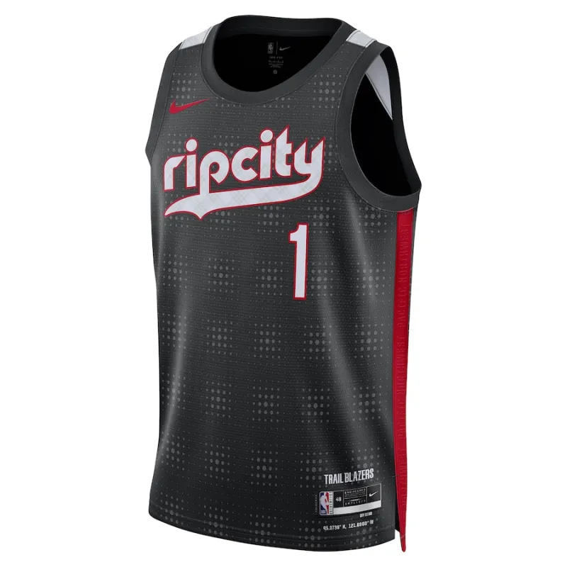 Anfernee Simons, Portland Trail Blazers, edizione città 2024/25, Nero