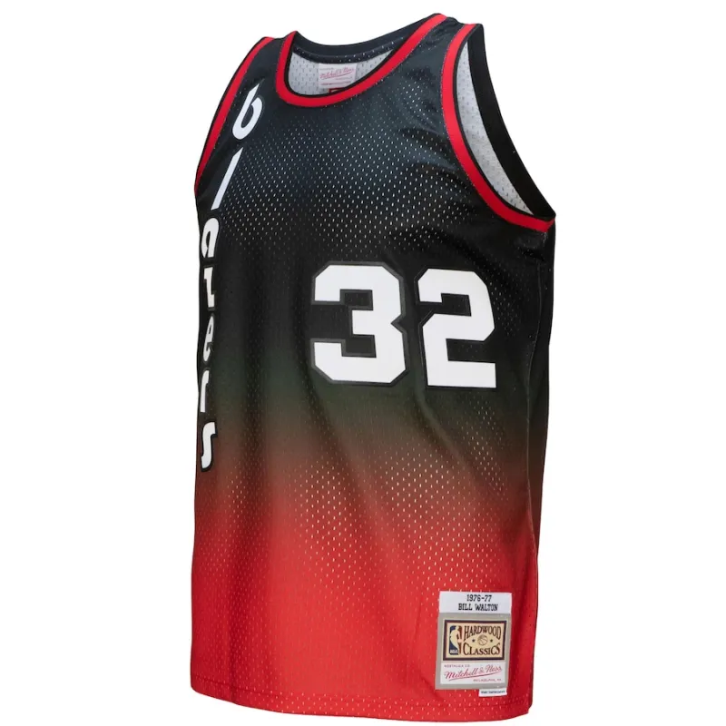 Bill Walton, Portland Trail Blazers, Clásico 1976/77, Rojo/Negro