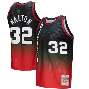 Bill Walton, Portland Trail Blazers, 1976/77 Classic, Red/Black