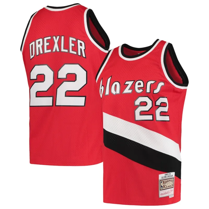 Clyde Drexler, Portland Trail Blazers, Edizione classica 1983/84, Rosso