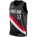 Maglia Swingman dei Portland Trail Blazers Shaedon Sharpe - Edizione Icona - Nera