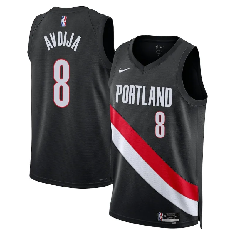 Maglia Swingman dei Portland Trail Blazers Deni Avdija - Edizione Icona - Nera