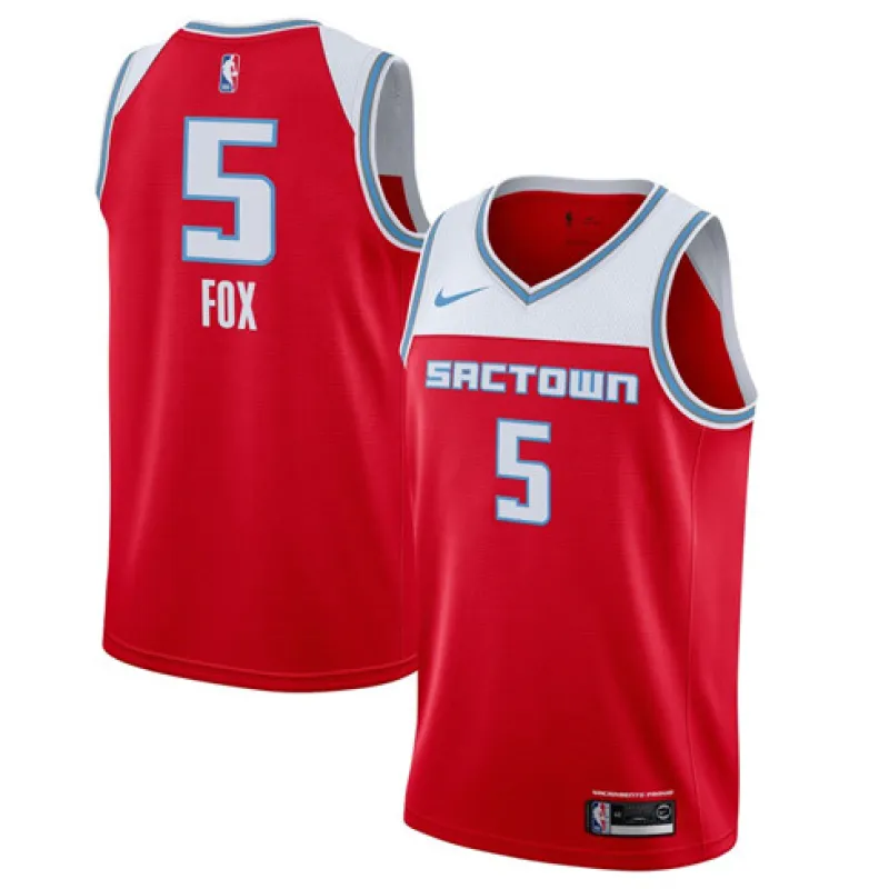 De'Aaron Fox, Sacramento Kings Edizione Città 2019/20 Rosso