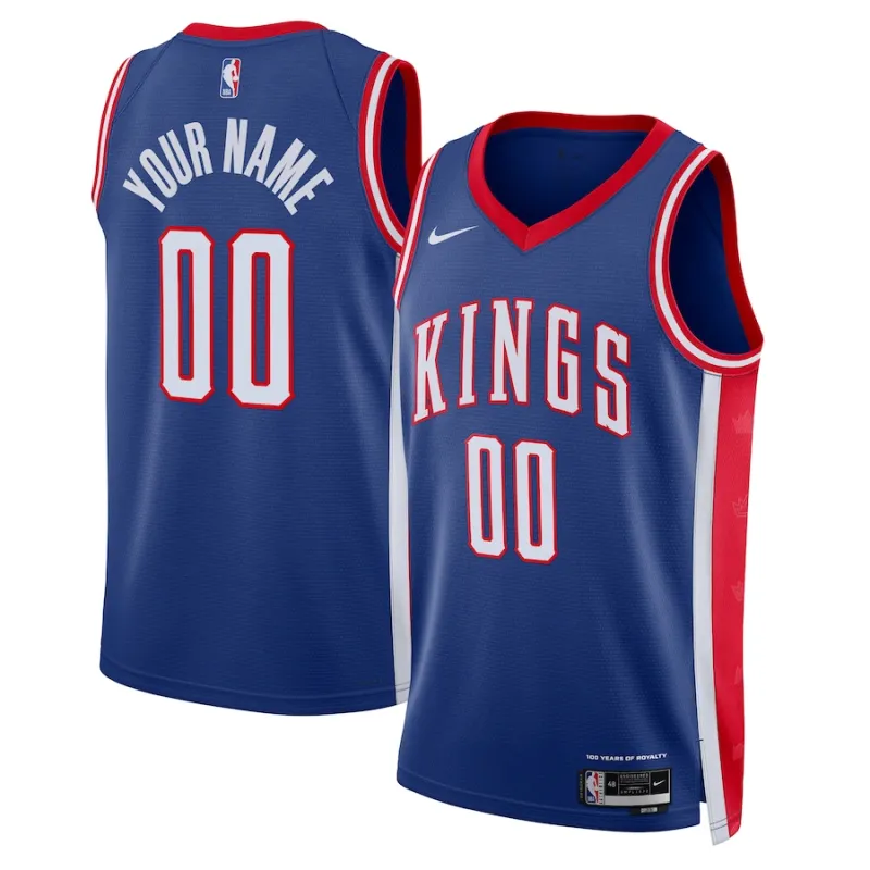 Maglia personalizzata 2024/25 di Sacramento Kings, Edizione Città, Blu