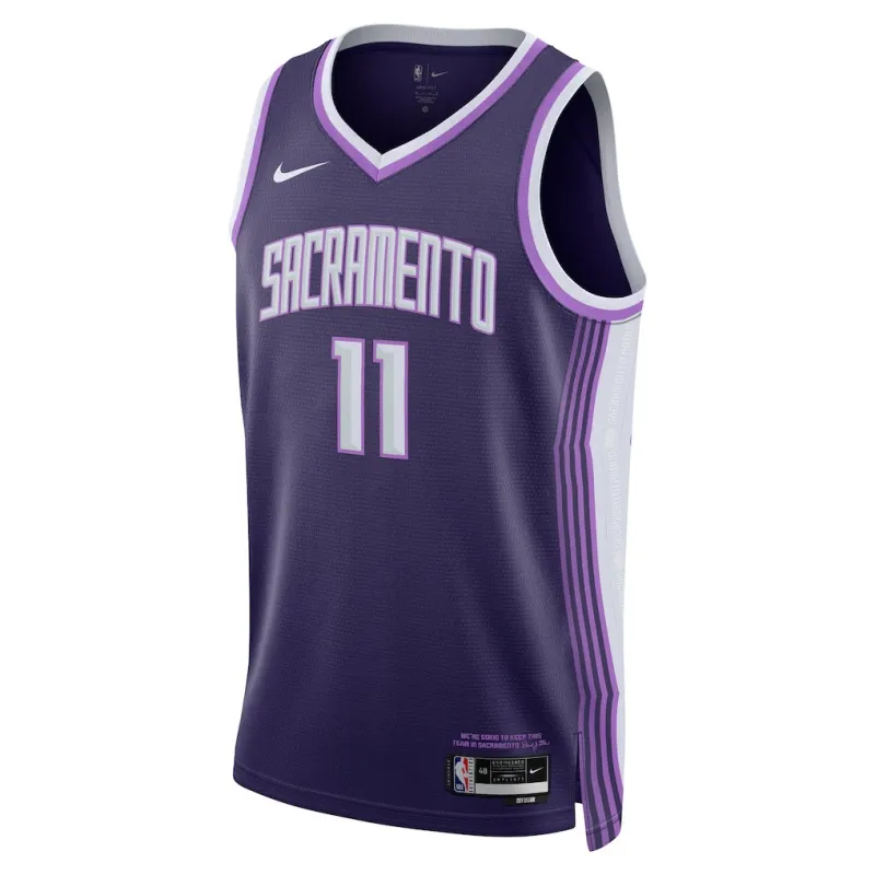Sacramento Kings Domantas Sabonis 2025/26 Maglia Swingman Unisex - Edizione Città - Viola