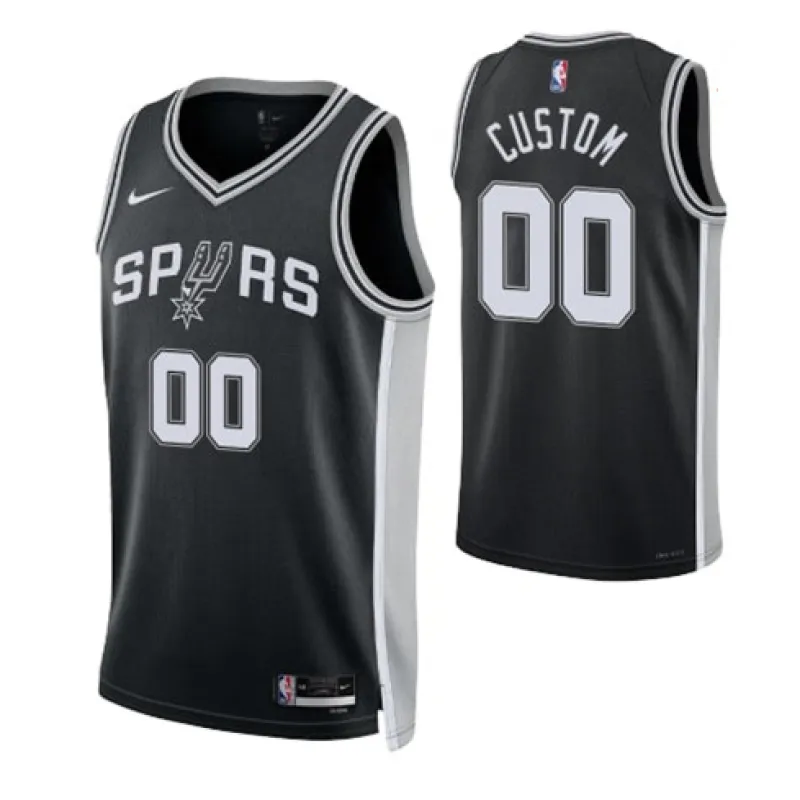 San Antonio Spurs. 2022/23 Icon. Nero