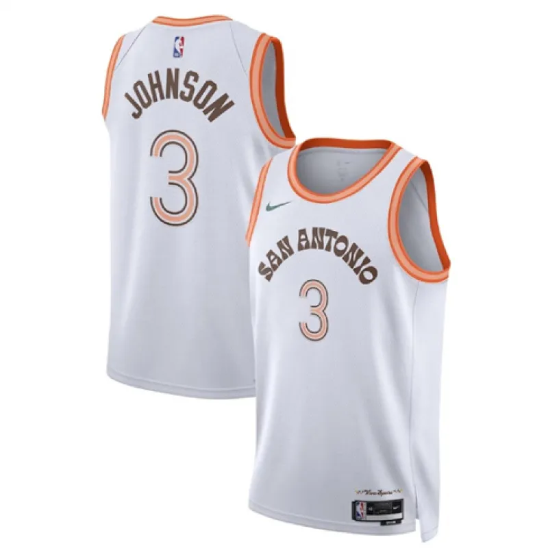 Keldon Johnson. San Antonio Spurs. 2023/24 City Edition. White