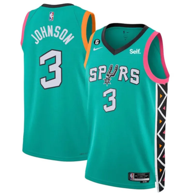 Keldon Johnson, San Antonio Spurs, City - Edition 2022/23, Grün