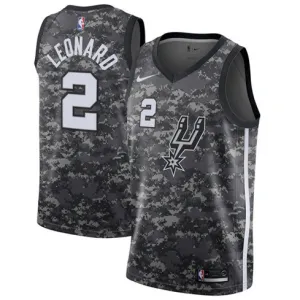 Kawhi Leonard. San Antonio Spurs. City Edition. Gray