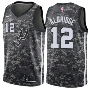 LaMarcus Aldridge. San Antonio Spurs. City Edition. Grey