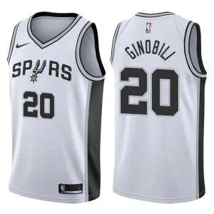 Manu Ginobili. San Antonio Spurs. Association Edition. White