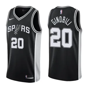 Manu Ginobili. San Antonio Spurs. Icon. Black