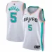 Dejounte Murray. San Antonio Spurs. Édition de la ville 2021/22. Blanc