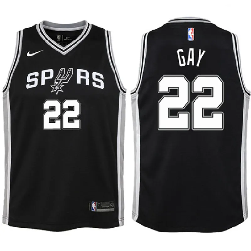 Rudy Gay. San Antonio Spurs. Ikon. Schwarz