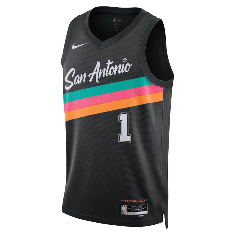 SAS Wembanyama 2025/26 City Edition Jersey Black