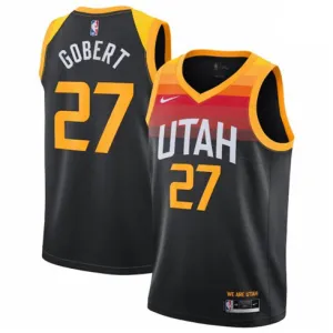 Rudy Gobert, Utah Jazz, City Edition, Black