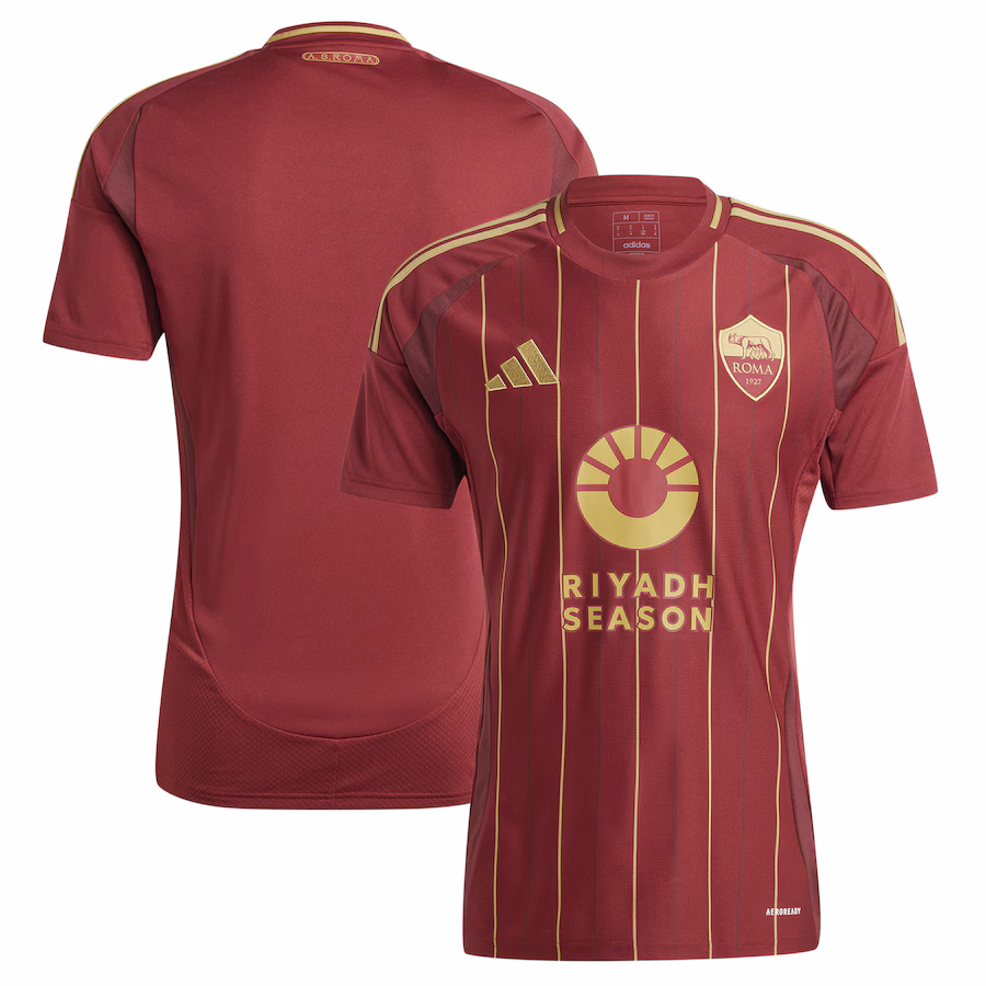 Maglia di casa 2024/25 di AS Roma - Borgogna