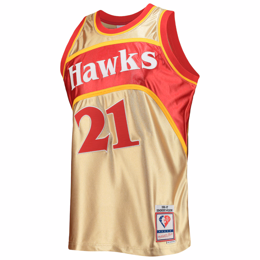 Dominique Wilkins Atlanta Hawks Mitchell & Ness 75th Anniversary 1986/87 Jersey