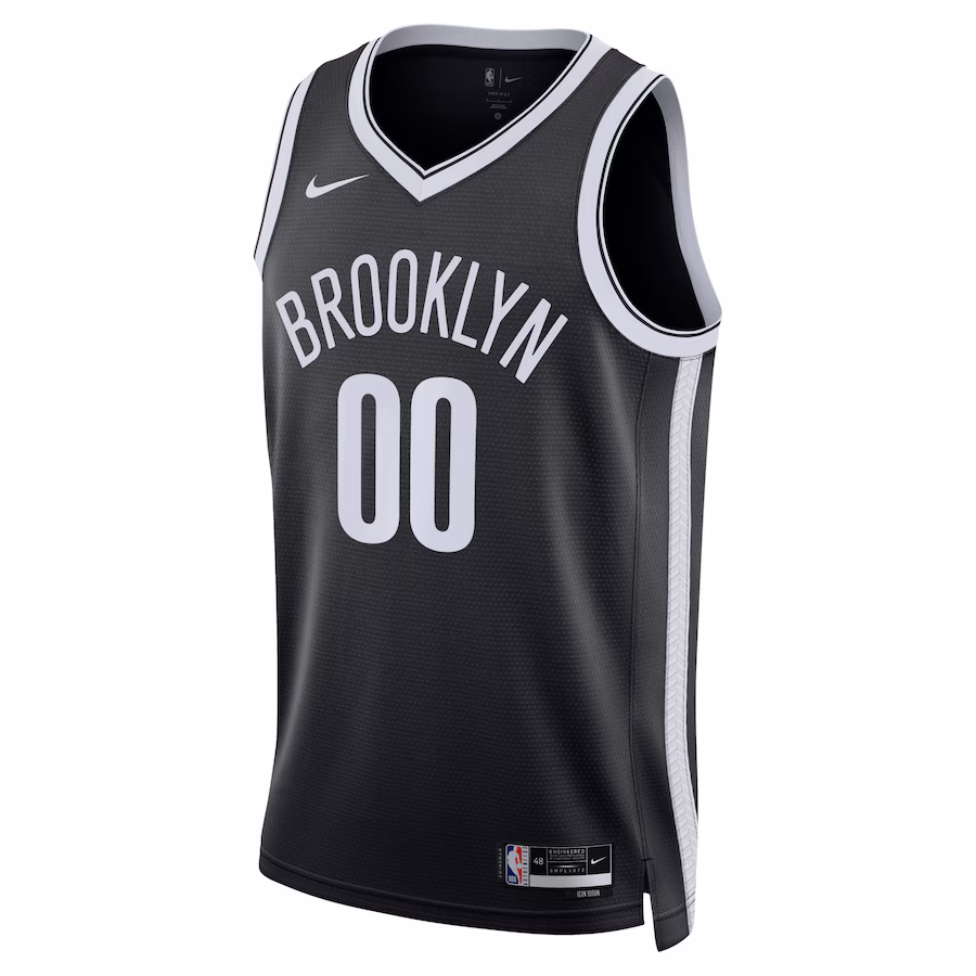 Brooklyn Nets, Unisex Swingman Custom Jersey - Icon Edition - Black
