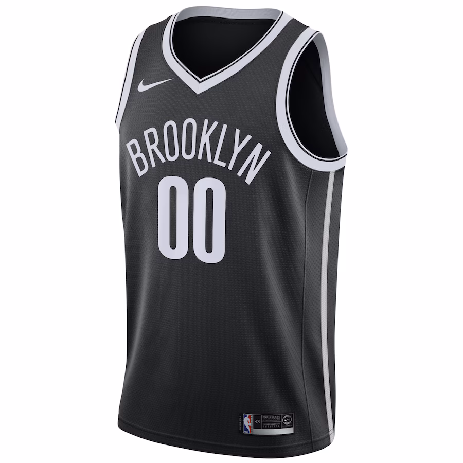 Brooklyn Nets, 2020/21 Swingman Custom Jersey - Icon Edition - Black