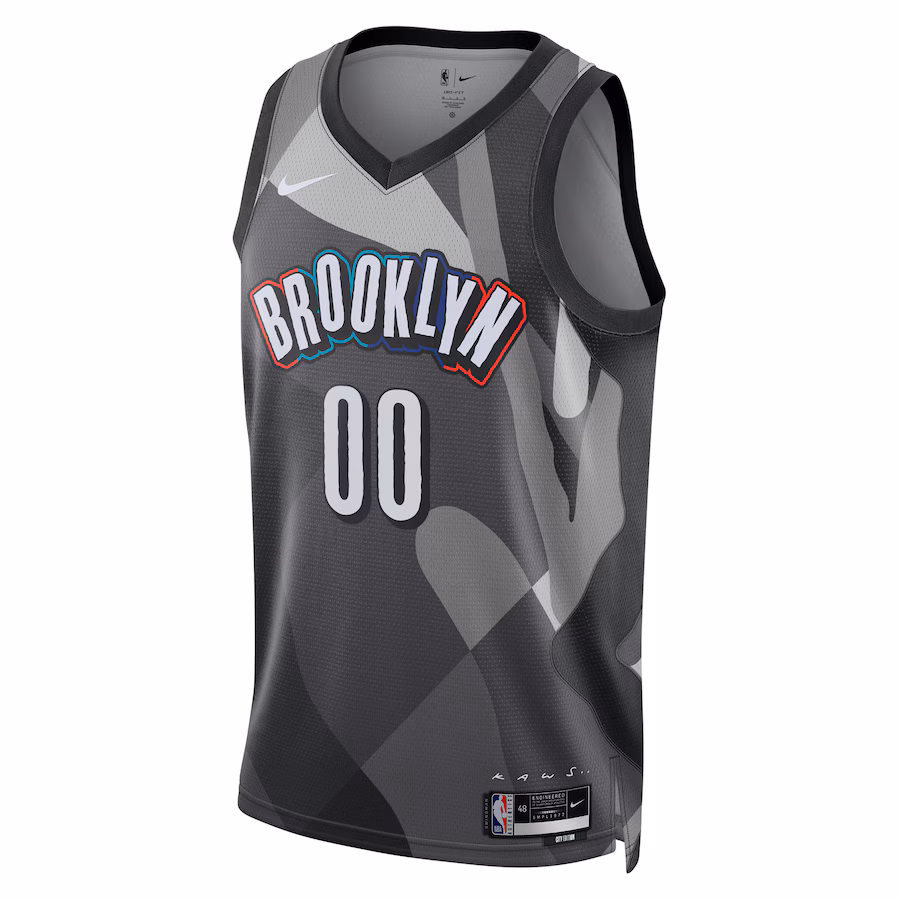 Brooklyn Nets 2024/25 Unisex Custom Swingman Jersey - City Edition - Grey