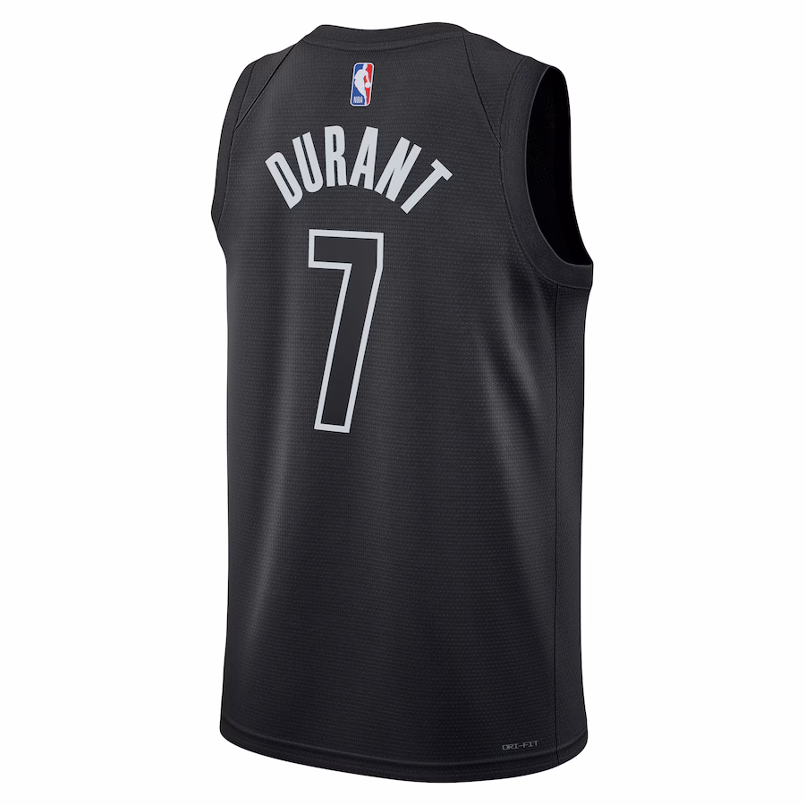 Kevin Durant Brooklyn Nets Unisex Swingman Jersey - Statement Edition - Black