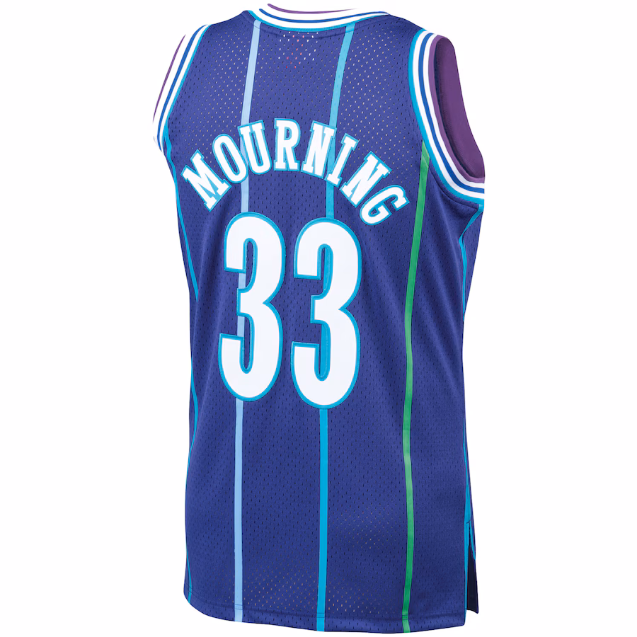 Camiseta Alonzo Mourning Charlotte Hornets 1994/95 Mitchell & Ness Hardwood Classics