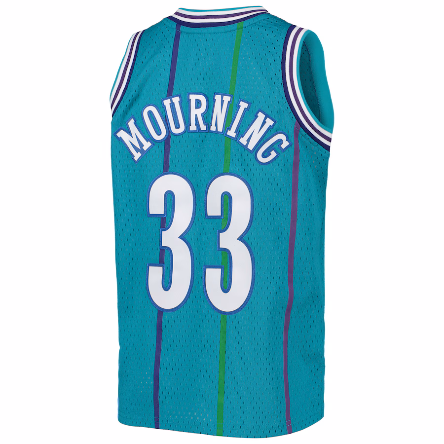 Camiseta Alonzo Mourning Charlotte Hornets 1992/93 Mitchell & Ness Hardwood Classics