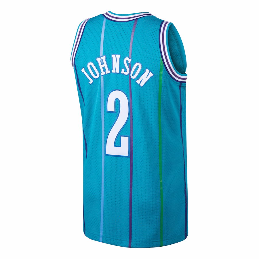 Canotta Basket Larry Johnson Charlotte Hornets 1992/93 Mitchell & Ness Retro