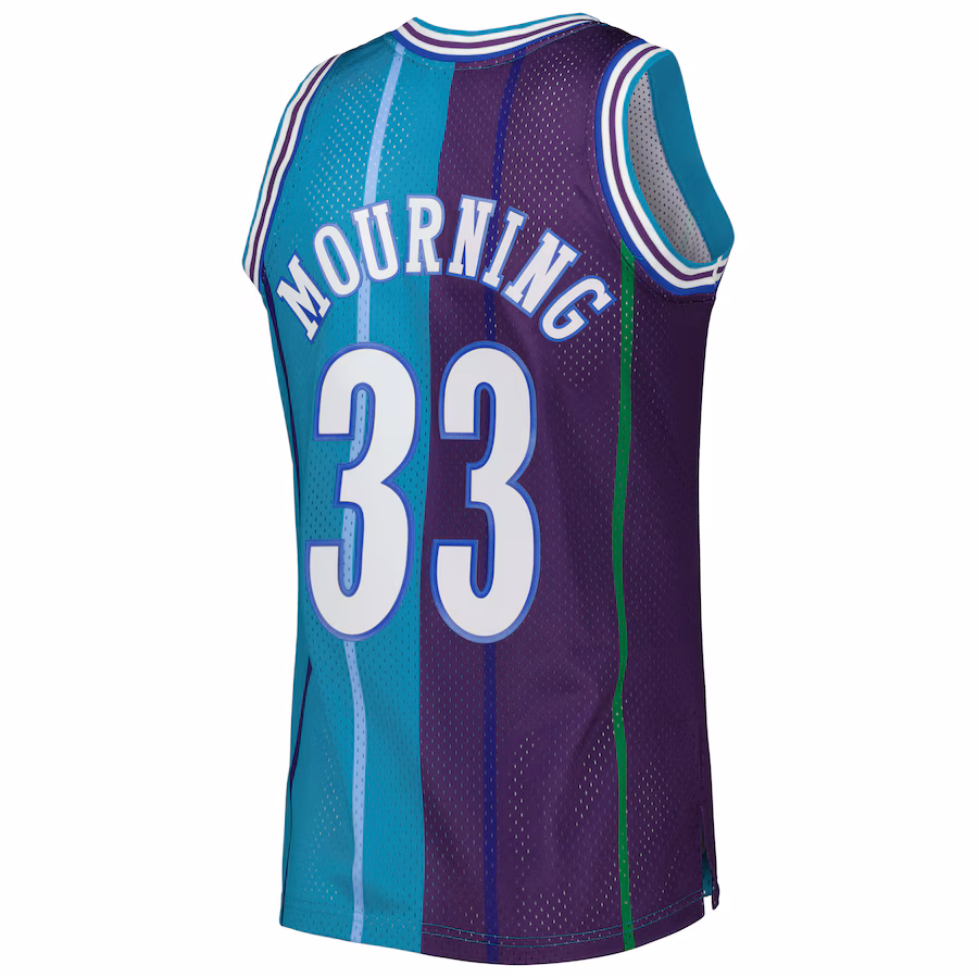 Alonzo Mourning Charlotte Hornets Mitchell & Ness 1992/93 Hardwood Classics Swingman Jersey