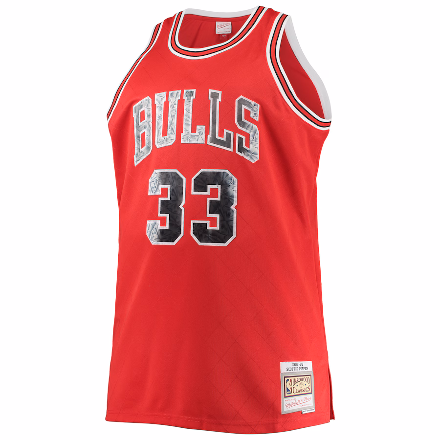 Scottie Pippen Chicago Bulls Mitchell & Ness Big & Tall 1997/98 NBA 75th Anniversary Diamond Edition Jersey