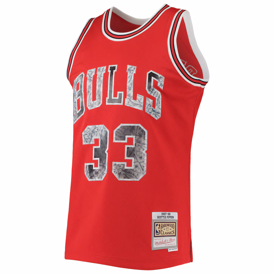 Scottie Pippen Chicago Bulls Mitchell & Ness 1997/98 Hardwood Classics NBA 75th Anniversary Diamond Edition Jersey