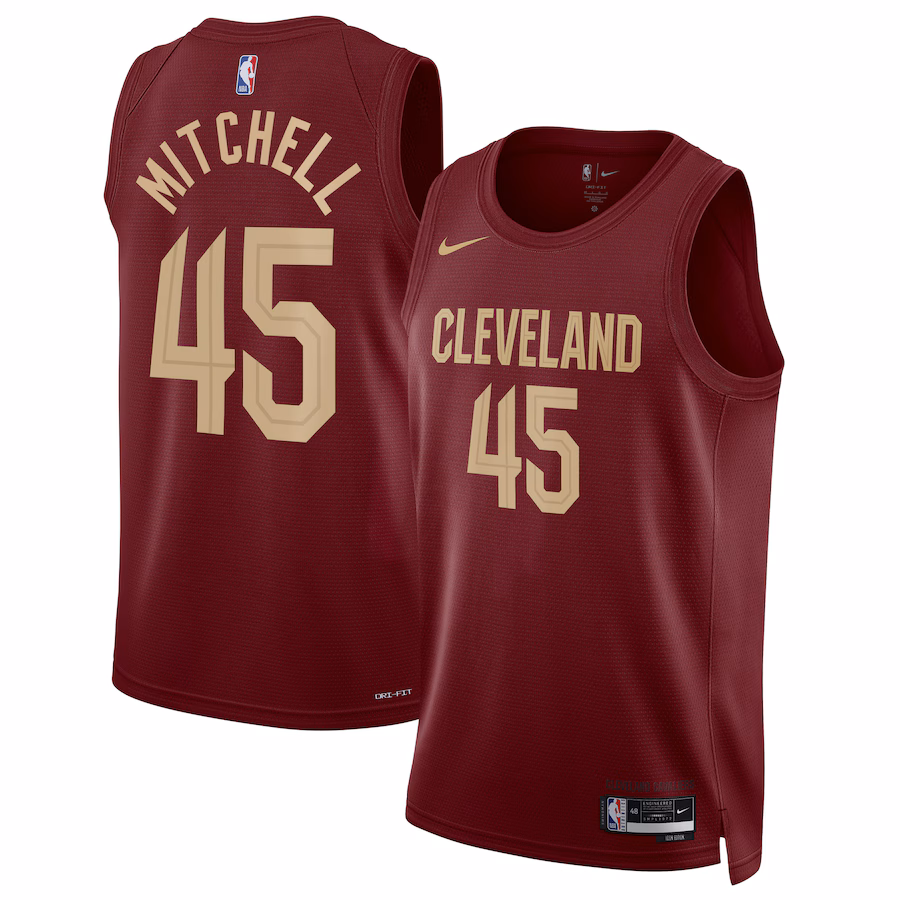 Donovan Mitchell Cleveland Cavaliers Unisex Swingman Jersey - Icon Edition - Burgundy