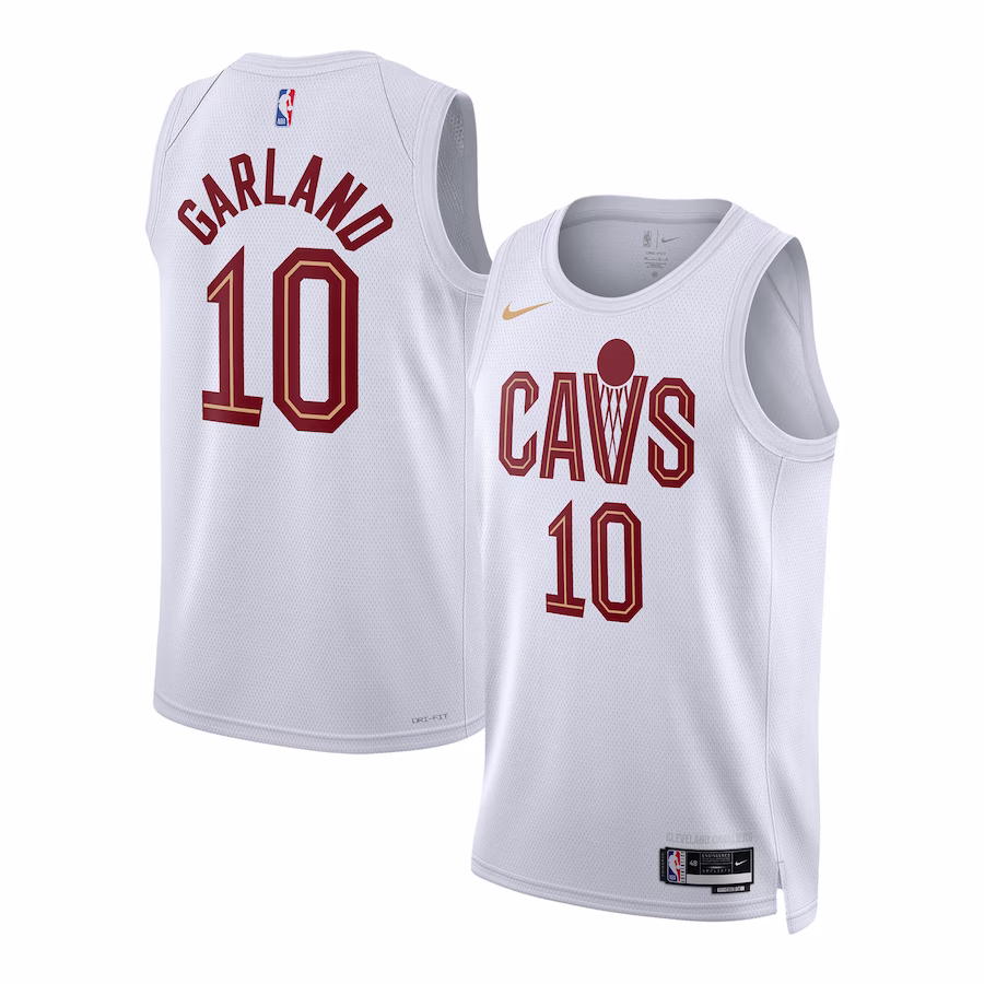 Darius Garland Maillot Swingman Unisexe des Cleveland Cavaliers - Édition Association - Blanc