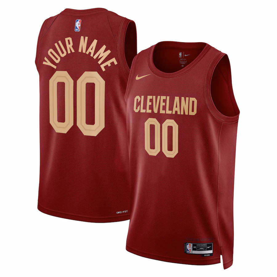 Cleveland Cavaliers Unisex Swingman Customized Jersey - Icon Edition - Burgundy