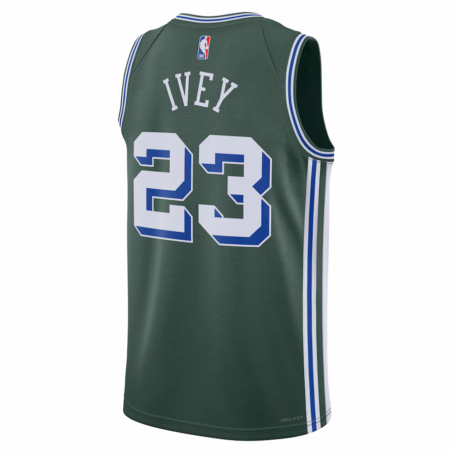 Jaden Ivey, Maillot Swingman 2022/23 des Detroit Pistons - Édition Ville - Vert