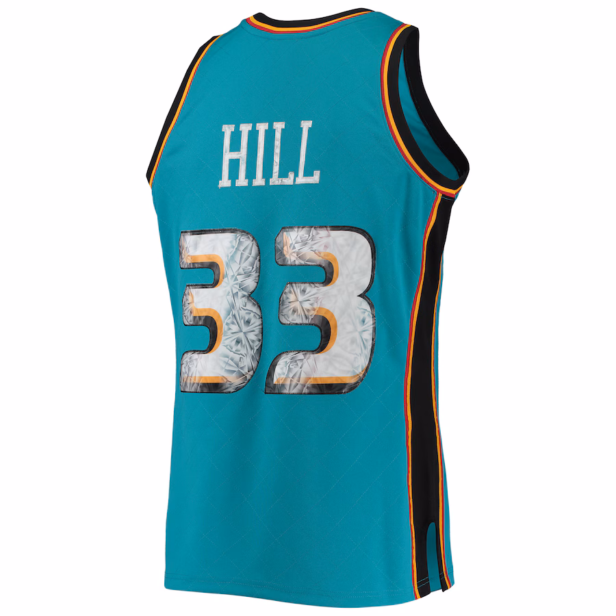 Maillot Grant Hill Detroit Pistons Mitchell & Ness 1998/99 Classic NBA 75e Anniversaire Diamond Edition