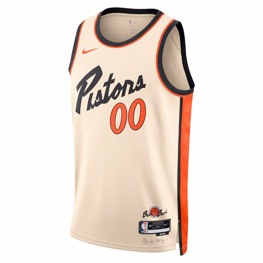 Detroit Pistons Camiseta Swingman personalizada 2024/25 unisex - Edición Ciudad - Blanco