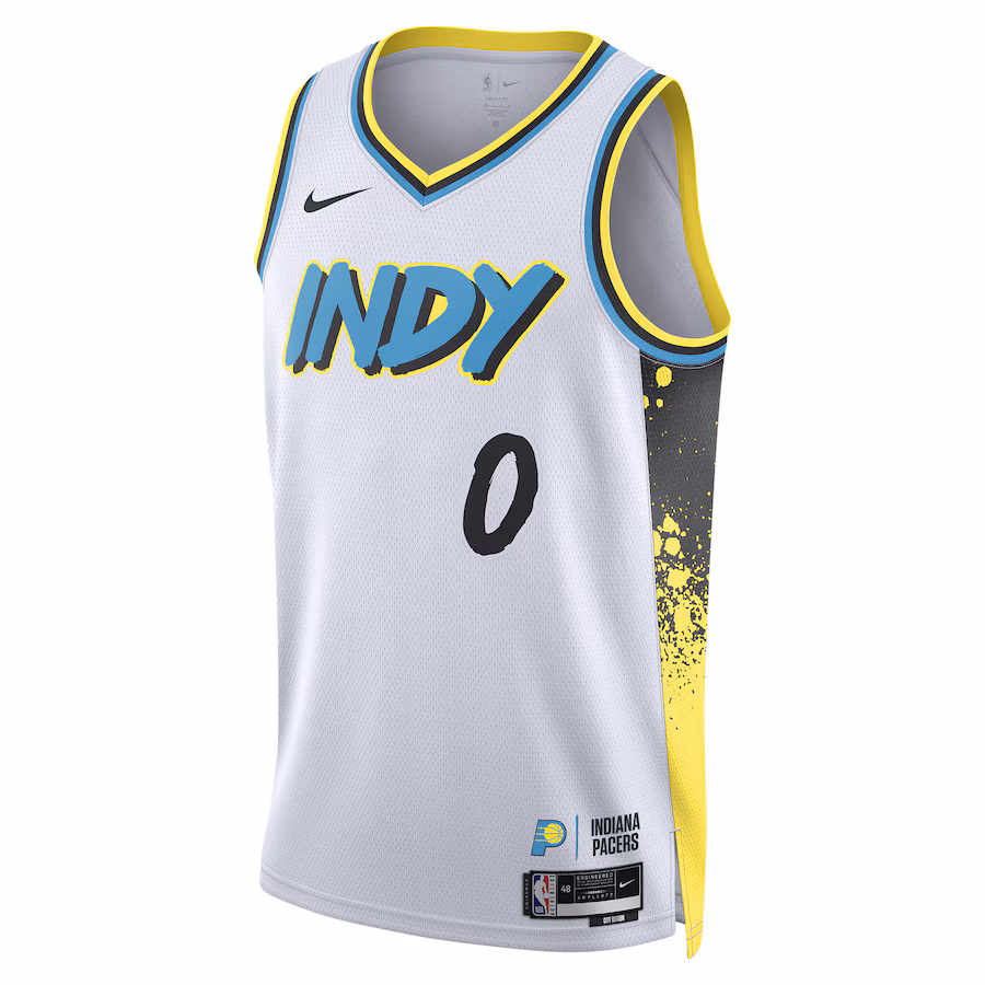 Maillot City Edition unisexe Indiana Pacers Tyrese Haliburton 2024/25