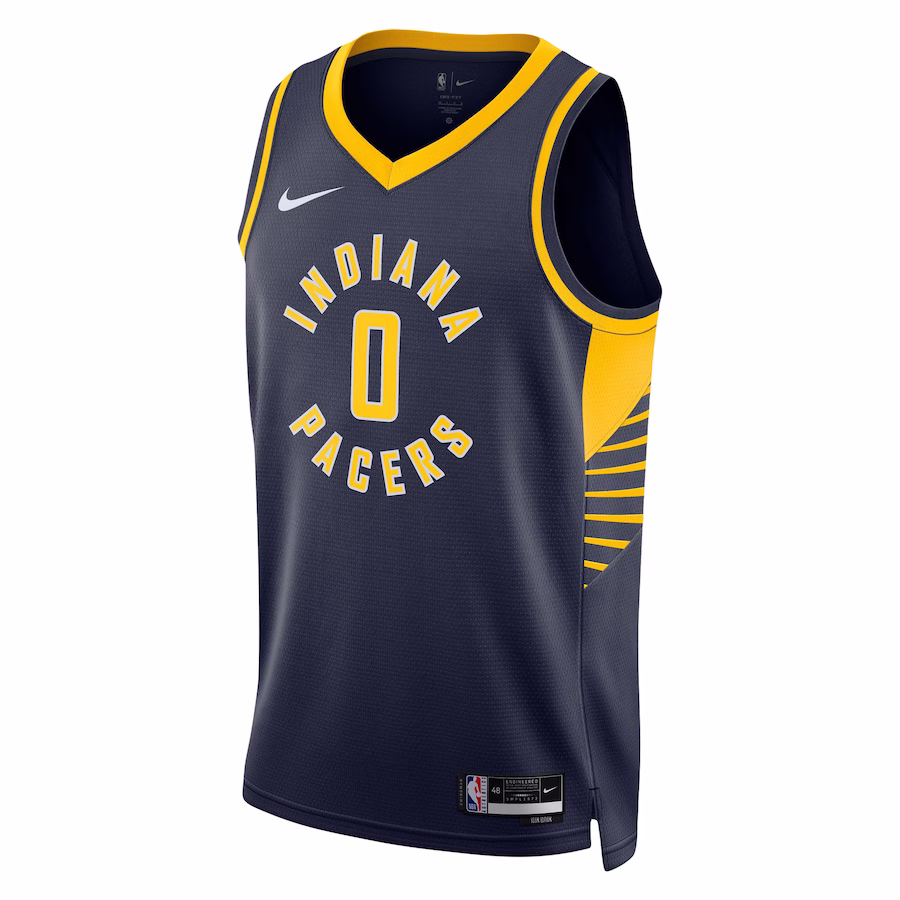 Tyrese Haliburton, Maillot Swingman unisexe des Indiana Pacers - Édition Icône - Bleu marine