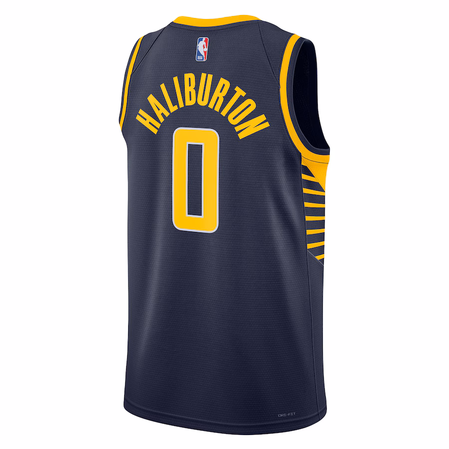 Tyrese Haliburton, Maillot Swingman unisexe des Indiana Pacers - Édition Icône - Bleu marine