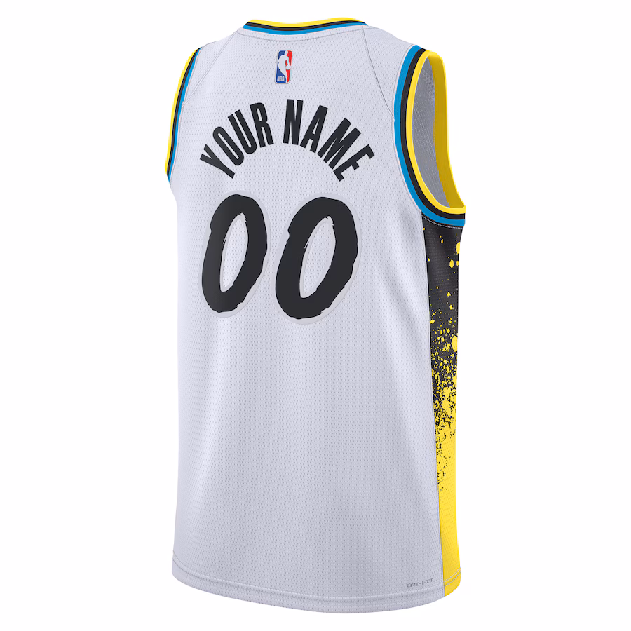 Indiana Pacers Maillot Swingman personnalisé pour les unisex de la saison 2024/25 - Édition Ville - Blanc