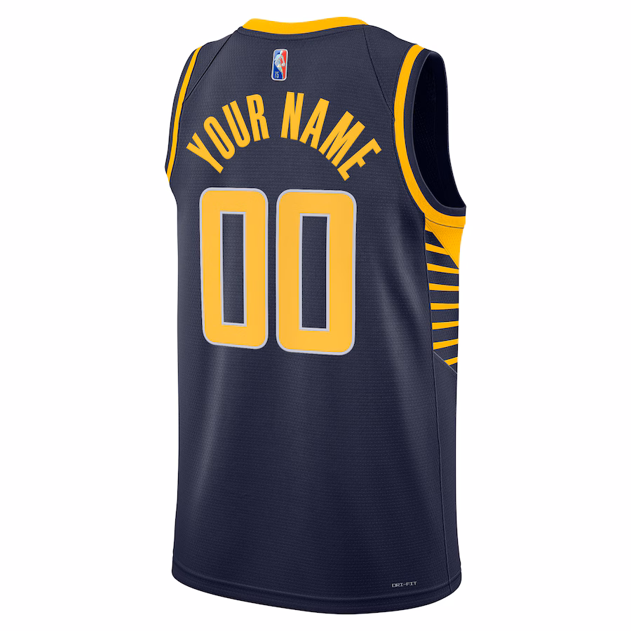 Indiana Pacers 2021/22 Diamond Swingman Custom Jersey - Icon Edition - Navy Blue