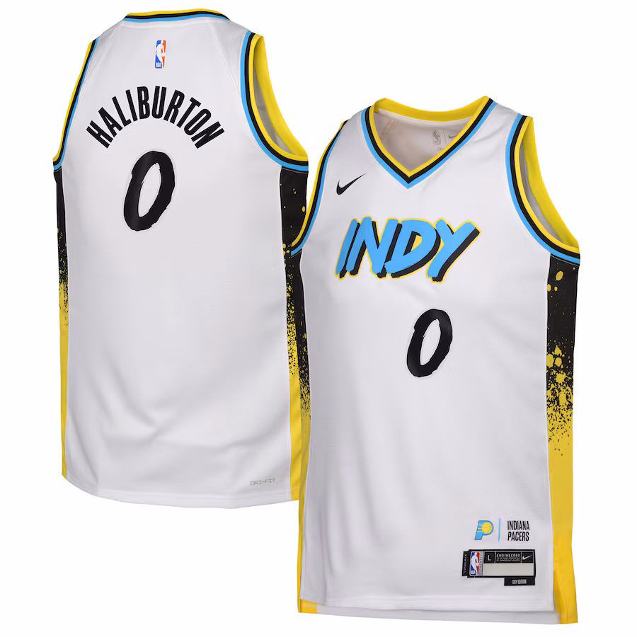 Tyrese Haliburton Indiana Pacers Youth 2024/25 City Edition Swingman Jersey
