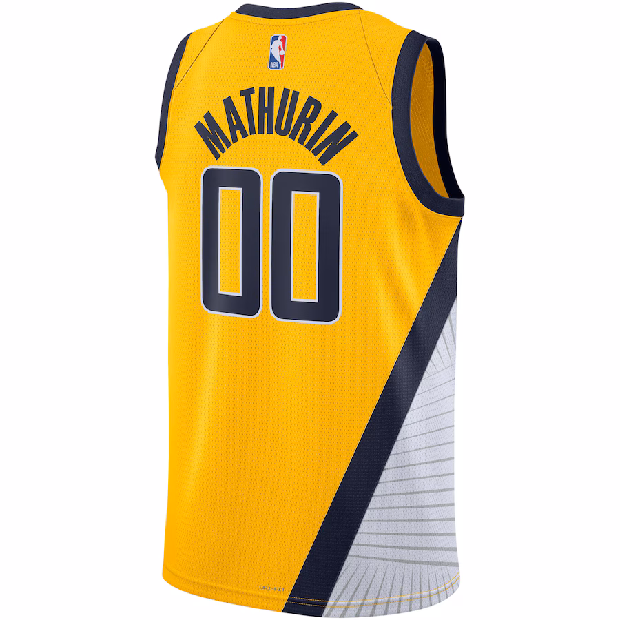 Bennedict Mathurin, Indiana Pacers Jordan Brand Men's and Women's Swingman Jersey - Statement Edition - Gold