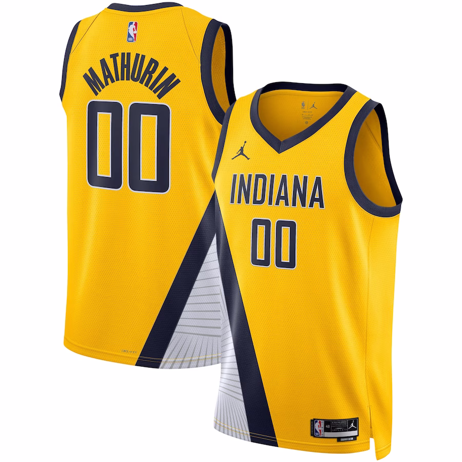 Bennedict Mathurin, Indiana Pacers Jordan Brand Men's and Women's Swingman Jersey - Statement Edition - Gold