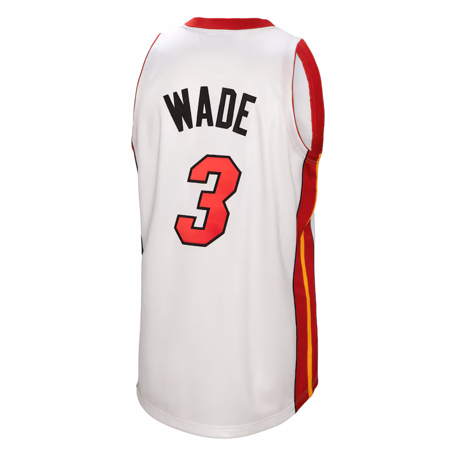 Dwyane Wade Miami Heat Mitchell & Ness 2005-06 HWC Jersey - White