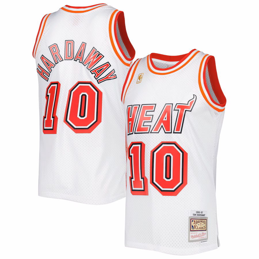 Tim Hardaway, Miami Heat Mitchell & Ness Hardwood Classics Swingman Jersey - White