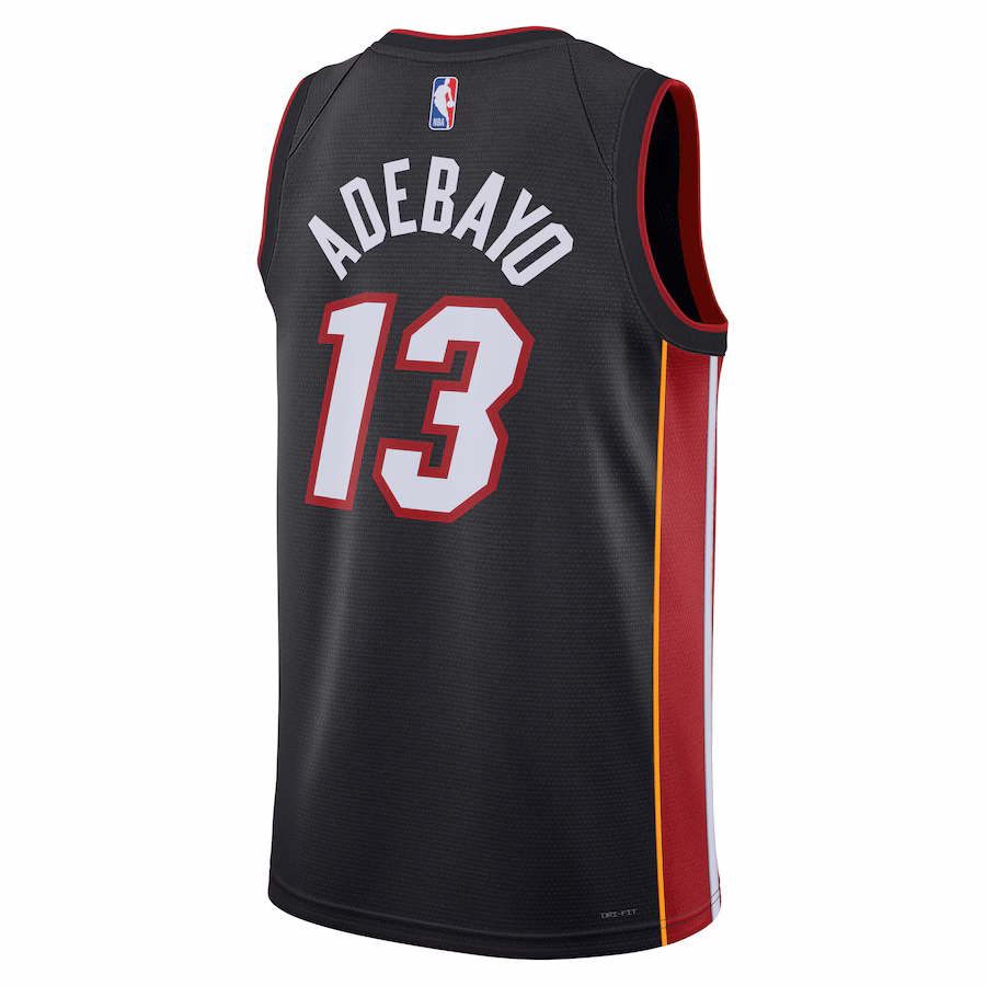 Bam Adebayo, Miami Heat Unisex Swingman Jersey - Icon Edition - Black