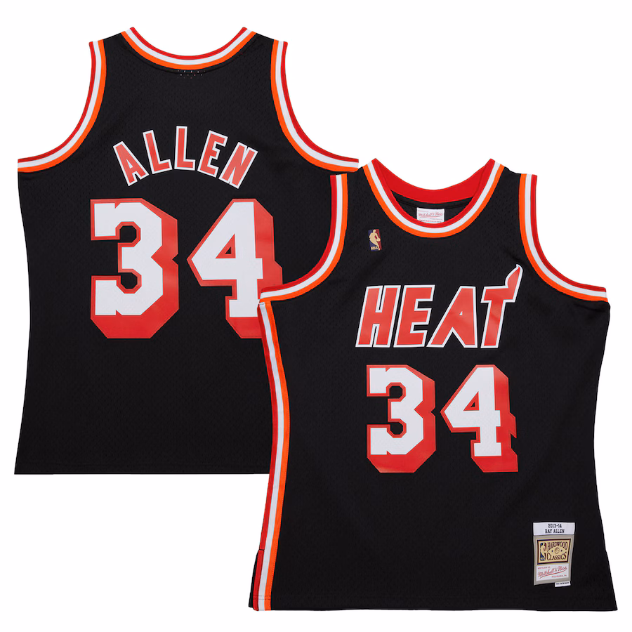 Ray Allen Miami Heat Mitchell & Ness 2013/14 Swingman Hardwood Classics Jersey